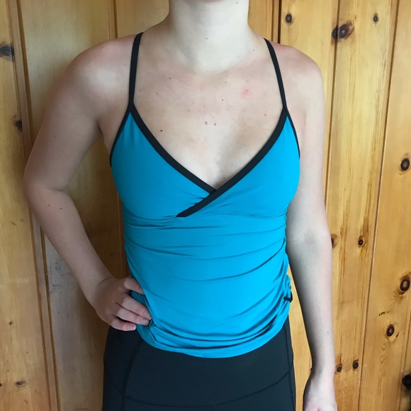 LULULEMON Blue Racerback Tank - Picture 1 of 4